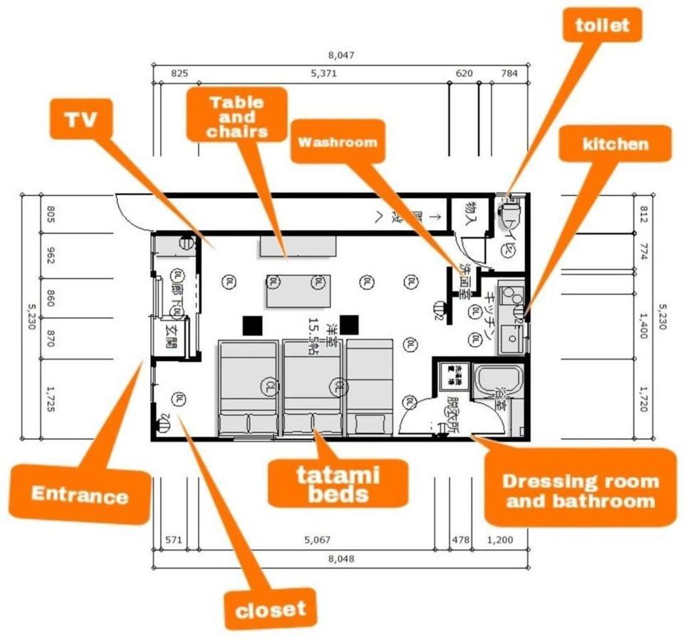 ピラネハウス Appartement Tokio Buitenkant foto